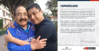 Bermejo podr� despedirse de su padre.