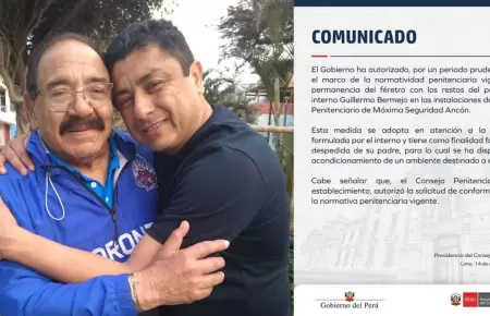 Bermejo podr� despedirse de su padre.
