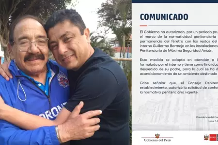 Bermejo podr� despedirse de su padre.