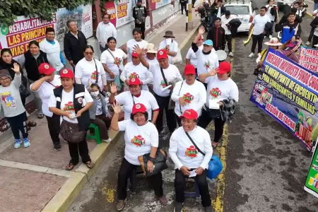 Comerciantes del mercado mayorista San Pedro.