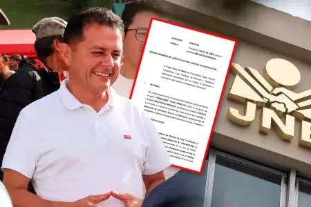 Pedido fue recibido formalmente por el JEE.