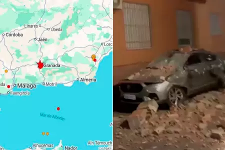 Espa�oles registraron da�os tras movimiento.
