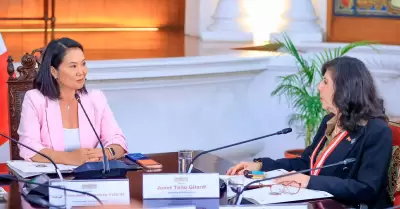 Keiko Fujimori y Janet Tello se re�nen para lucha contra la inseguridad.