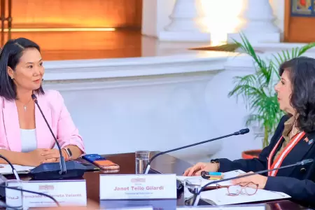 Keiko Fujimori y Janet Tello se re�nen para lucha contra la inseguridad.
