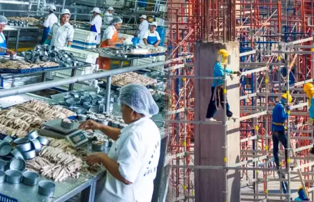 La construcci�n fren� la ca�da del PBI ante el retroceso de la pesca.