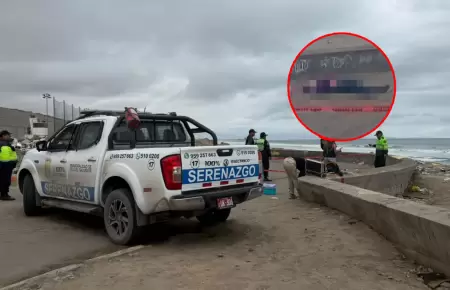 V�ctima espera a ser identificada en la morgue de Lima.
