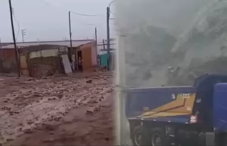 El derrumbe oblig� a cerrar el tr�nsito.