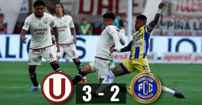Los cremas derrotaron por 3-2 a FC Cajamarca.