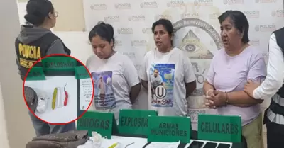 Familia fue atrapada en el R�mac con explosivos.