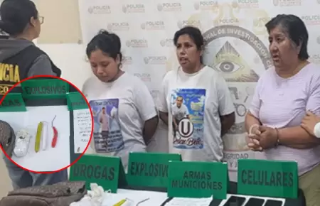 Familia fue atrapada en el R�mac con explosivos.