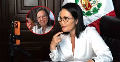 Mandataria defendi� su estrategia comunicacional desde Palacio.