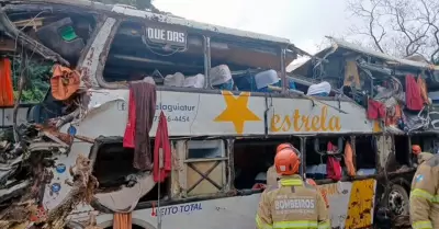 Accidente de autob�s en Brasil dej� varias v�ctimas.