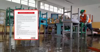 DRELM confirma que colegios afectados retomar�n clases el 24 de agosto