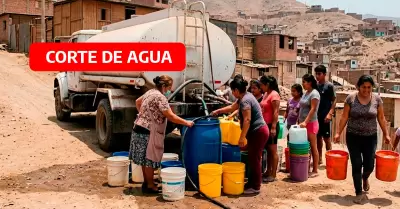 Corte de agua en Lima.