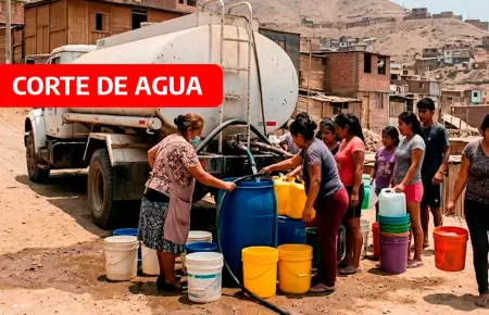 Corte de agua en Lima.