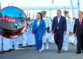 Presidenta Fujimori encabeza incorporaci�n del BAP Chimbote a la Marina de Guerra: unidad para transporte ante desastres por El Ni�o