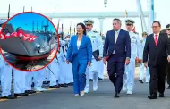 Presidenta Fujimori encabeza incorporación del BAP Chimbote a la Marina de Guerra: unidad para transporte ante desastres por El Niño