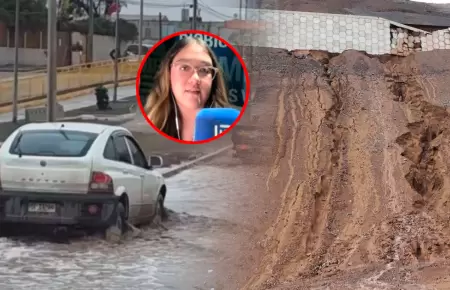 La periodista advirti� que Chile tampoco cuenta con preparaci�n en el norte en c