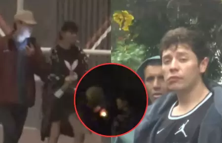 Angie Jibaja y su novio son captados fumando en La Victoria