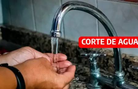 Sedapal anuncia corte de agua en Lima.