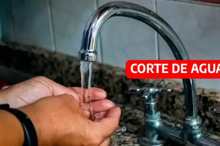 Sedapal anuncia corte de agua en Lima.