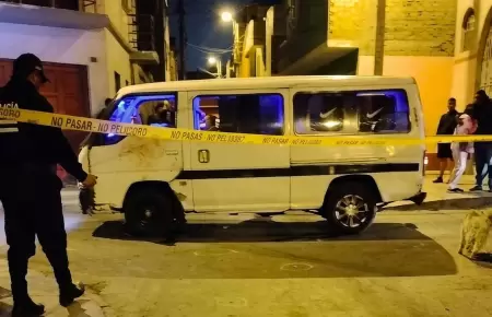 Balearon combi informal en Cercado de Lima, falleci� el chofer y dos pasajeros h