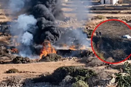Reci�n casados pierden la vida tras estrellarse e incendiarse su helic�ptero
