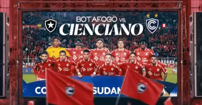 Partido Cienciano vs. Botafogo podr� verse gratis en pantalla gigante