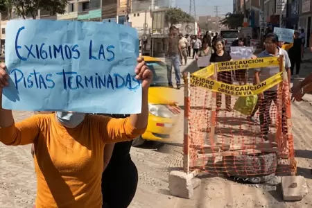 Los vecinos exigen la conclusi�n de las obras.