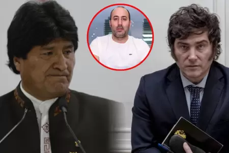 El expresidente de Bolivia acus� p�blicamente al exasesor de Milei.