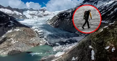 Retroceso glaciar permite hallar restos de desaparecidos.