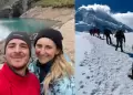 Novia de monta�ista desaparecido en el nevado Huascar�n publica emotiva despedida: "Hoy eres infinito en mi coraz�n"