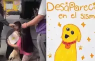 Ni�a dibuj� a su perrito desaparecido tras el terremoto que azot� Colombia y reencuentro enternece las redes