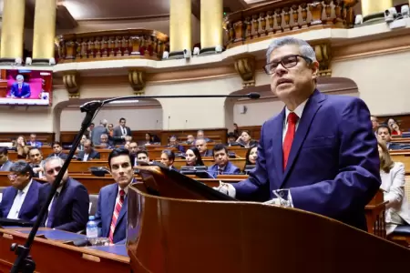 Premier Galarreta sobre presentaci�n de facultades legislativas