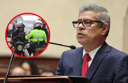 Premier Luis Galarreta anuncia que se intensificar�n los operativos a motociclet