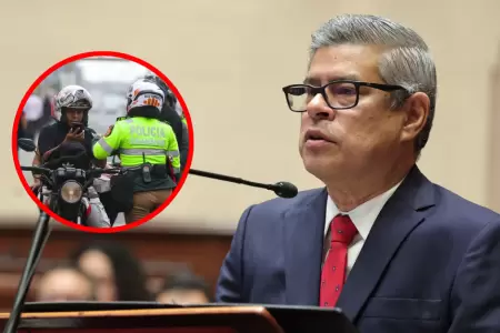 Premier Luis Galarreta anuncia que se intensificar�n los operativos a motociclet