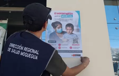 Refuerzan prevenci�n y vacunaci�n ante casos de sarampi�n en Moquegua
