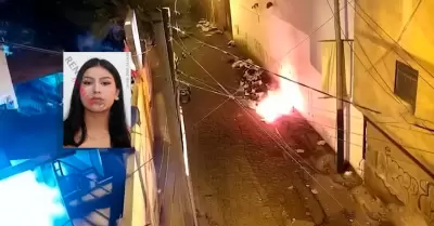 La mujer fue encontrada maniatada.