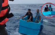Milagro en altamar: rescatan a pescadores que sobrevivieron cinco d�as sobre una hielera en el Pac�fico