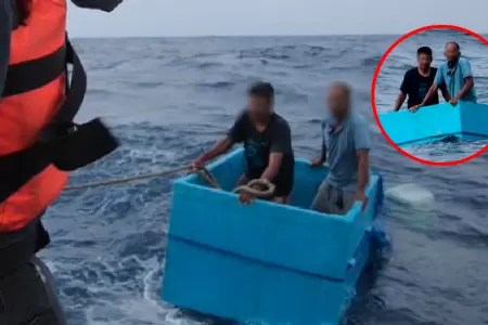 Los hombres se hab�an alejado a m�s de 200 kil�metros del sureste de M�xico.