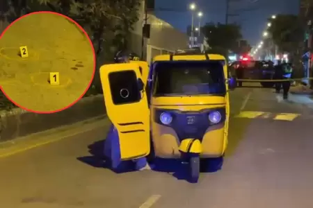 Mototaxista y transe�nte resultan herido en ataque armado en Ate