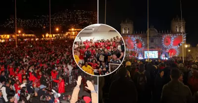 Hinchas de Cienciano festejaron su clasificaci�n a los 4tos de la Sudamericana