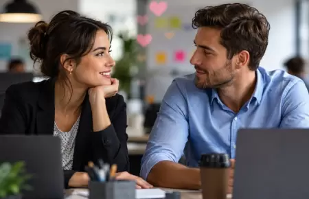Se�ales que indican que hay atracci�n entre compa�eros de trabajo
