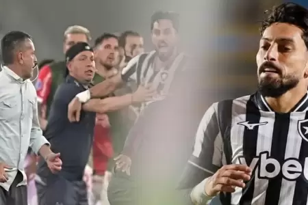 Telles explica la reacci�n de Botafogo con Melgarejo