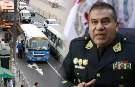 Sector de transportistas apoyan a General PNP.