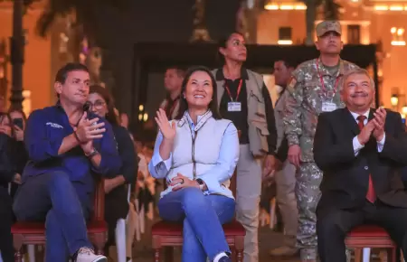 Keiko Fujimori participa en ceremonia en el Centro de Lima