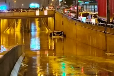 By Pass de VMT sufri� afectaciones durante las lluvias del 16 de agosto.