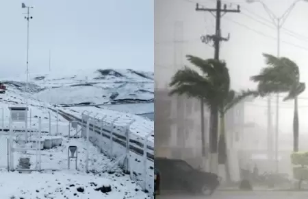 Nevadas y aumento de la velocidad del viento se registrar�, seg�n Senamhi.