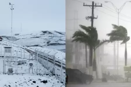 Nevadas y aumento de la velocidad del viento se registrar�, seg�n Senamhi.