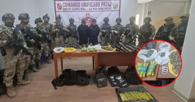 Autoridades hallaron gran arsenal y explosivos en su posesi�n.